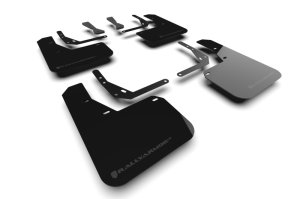 Hyundai Kona N Line Mud Flap - Rally Armor - UR Black with Grey Logo - Black - `24-`25 Hyundai Kona N Line Mud Flap - Rally Armor - UR Black with Grey Logo - Black - `24-`25